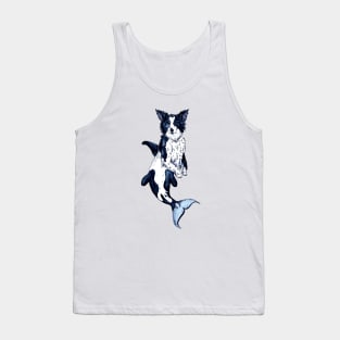 Border Collie Orca Whale Tank Top